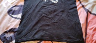 Camiseta Fruit of the Loom . Ibiza. Negra .Talla M