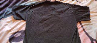 Camiseta Fruit of the Loom . Ibiza. Negra .Talla M