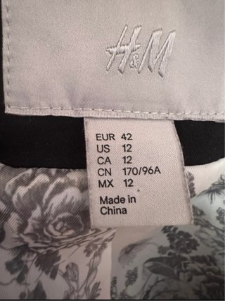Americana H&M Mujer Negra