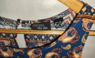 Mono largo estampado mujer