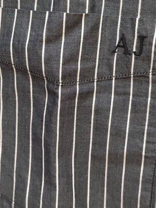 Camisa Armani Jeans Rayas Grises