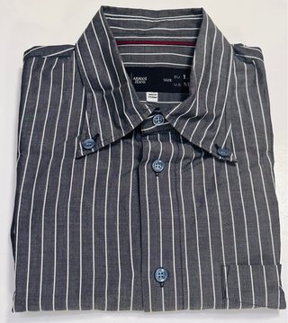 Camisa Armani Jeans Rayas Grises