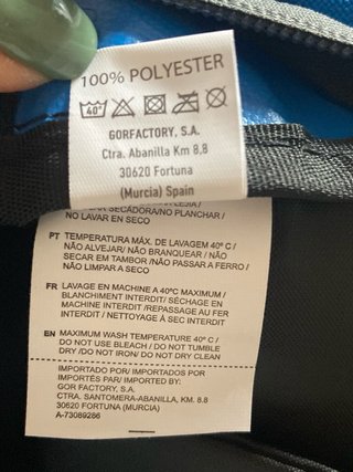 Mochila azul con logo TXAKO