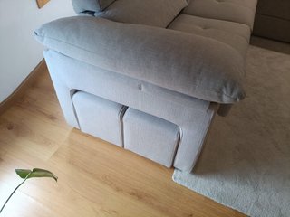 Sofá chaise longue gris 2'70m x 1'55m