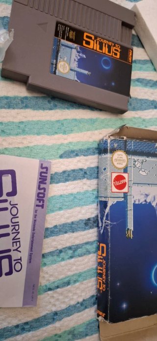 Journey to Silius NES videogame boxato completo