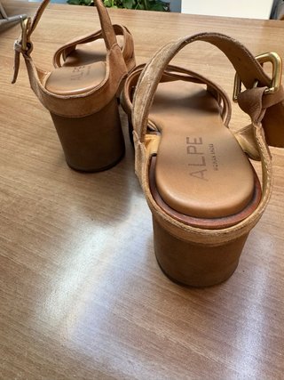 Sandalias Alpe Cuña Beige/Marrón