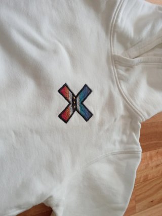 Sudadera Blue Banana Blanca con Logo