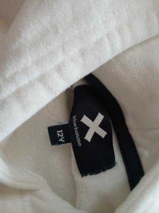 Sudadera Blue Banana Blanca con Logo