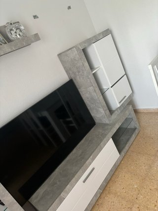 Mueble comedor y mesa abatible con 6 sillas