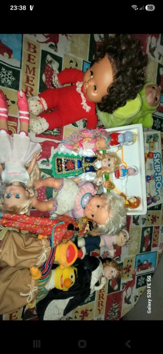 Lote de muñecas antiguas variadas