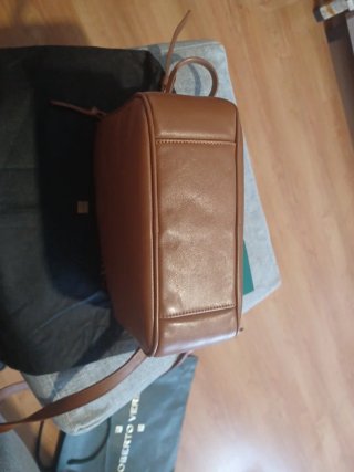 Bolso Piel Roberto Verino Marrón 20x14x8 cm