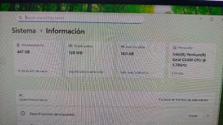 PC HP Intel 9a gen, 16GB RAM, 500 GB SSD