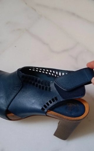 Sandalias Hee Piel Azul