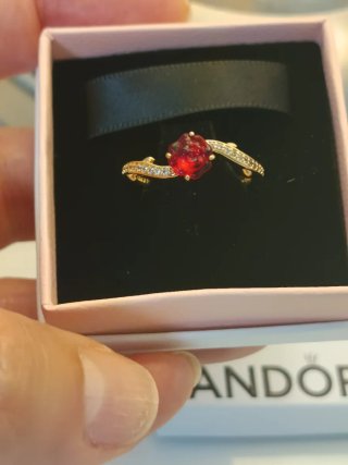 Anillo Pandora Rosa Encantada T.56