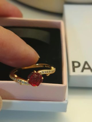 Anillo Pandora Rosa Encantada T.56