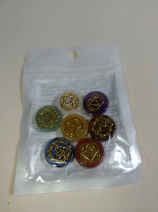 Set 7 Pietre Chakra Meditazione Reiki Yoga Relax