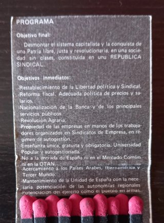 Scatole di fiammiferi dei partiti politici