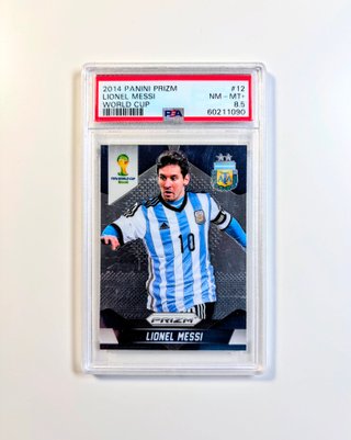 Lionel Messi Prizm 2014 PSA 8.5