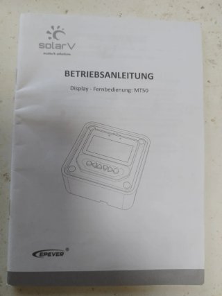 Pantalla Epever MT50 para regulador solar