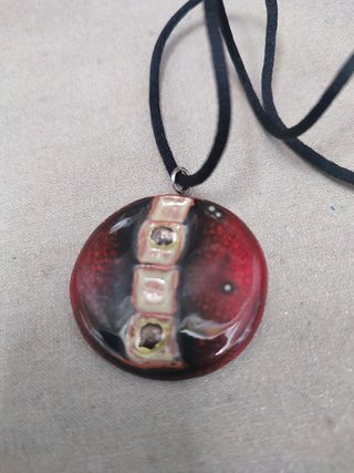 Conjunto Pendientes y Colgante Cerámica