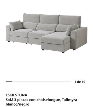 Sofá 3 plazas con chaiselongue