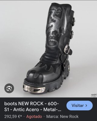 Botas New Rock Reactor Negras