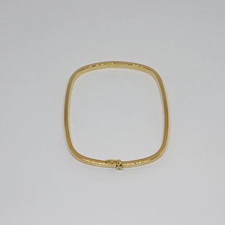 Pulsera Esclava Oro de 18k Cuadrada Lisa