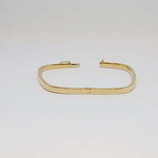 Pulsera Esclava Oro de 18k Cuadrada Lisa