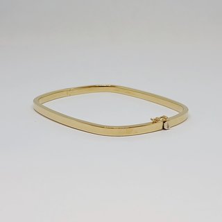 Pulsera Esclava Oro de 18k Cuadrada Lisa