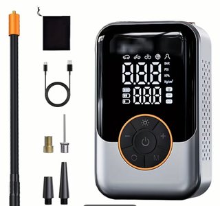 Inflador Eléctrico Ruedas/Pelotas + Accesorios