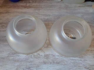 Pantallas de lámpara de cristal detalles dorados