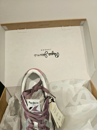 Zapatillas peper jeans paara mujer