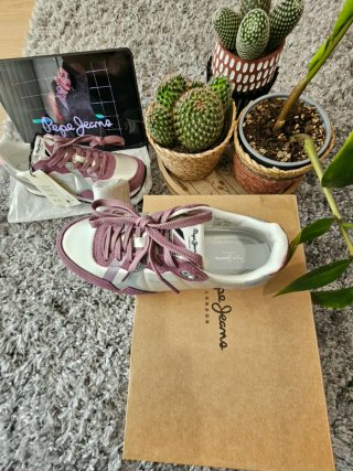 Zapatillas peper jeans paara mujer