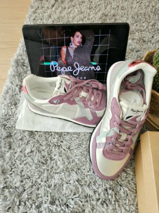 Zapatillas peper jeans paara mujer