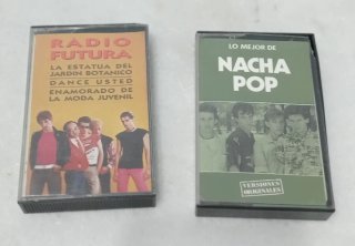 Pack 2 Cintas Casete Radio Futura y Nacha Pop
