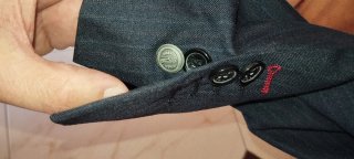 Traje de caballero azul