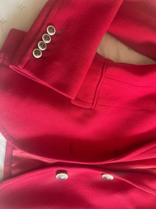 Chaqueta Cortefiel Roja Talla S