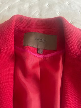 Chaqueta Cortefiel Roja Talla S