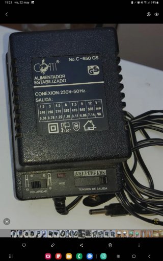 Adaptador Corriente Cati C-650 GS
