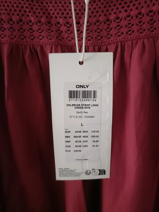Vestido rojo Only