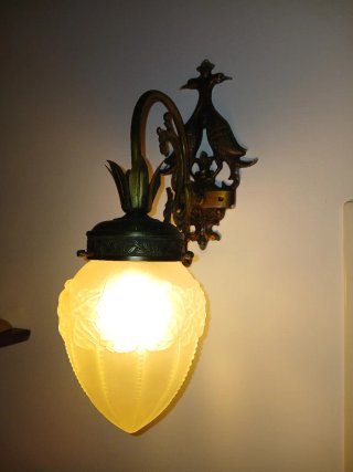 Pareja Lámparas Modernistas Art Nouveau