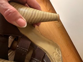 Sandalias esclavas marrón 39