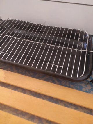 Barbacoa portátil metal y madera