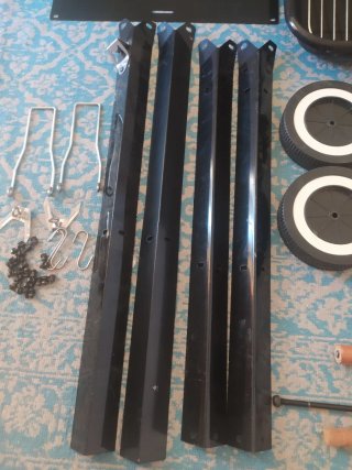 Barbacoa portátil metal y madera