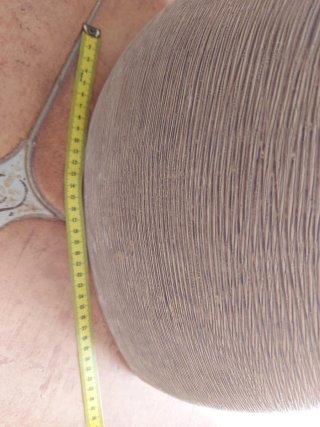 Jarrón de cerámica beige