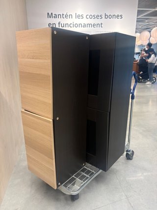 Mueble TV colgante IKEA BESTÅ + 2 vitrinas