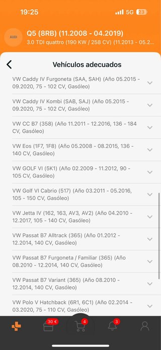 Válvula EGR 1.6 TDI y 2.0 TDI