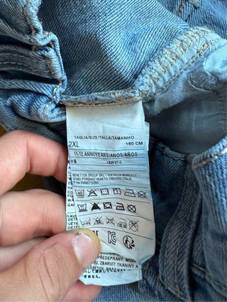 Jeans Benetton bambino abbastanza usato