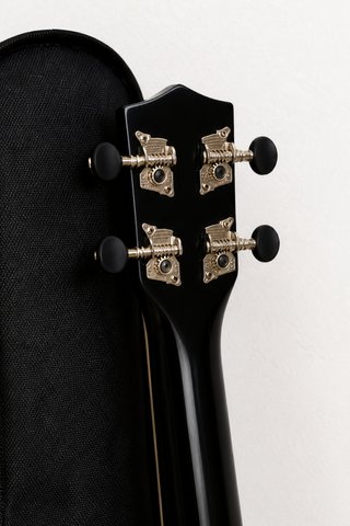 Ukulele nero con custodia