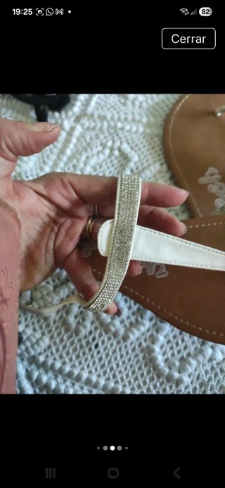 Sandalias Refresh Beige y Dorado